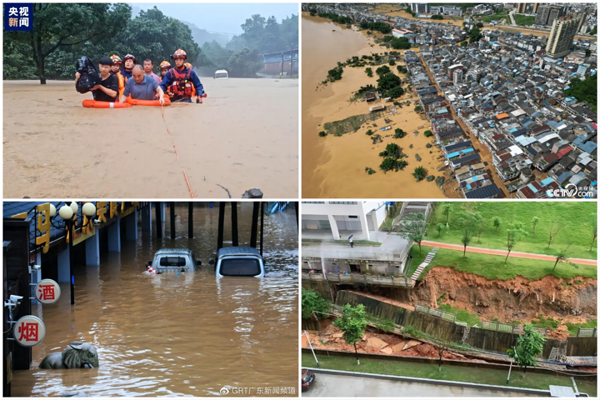 持續性強降雨致南方多地受災嚴重